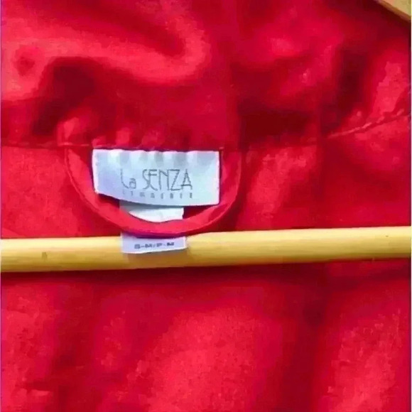 Bundle La Senza Floral Pink Lingerie Robe + Red Lingerie size S/M - Picture 3 of 5